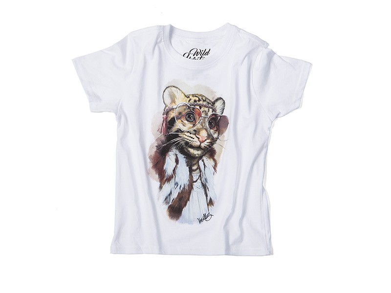 Girl Leopard Cub - White Girl Leopard Cub - White